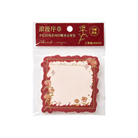 Bloc-notes Gilding Three-share Package Rose Retro Notes Message Diary Paper