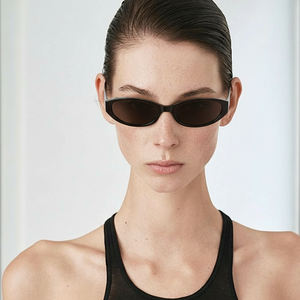 Sifier moda stil UV400 gri lensler ile özel logolu güneş gözlükleri Retro siyah asetat çerçeve erkekler ve kadınlar için yüksek kalite - Product Image 1