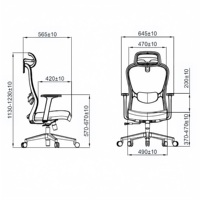 Chaise de bureau ergonomique avec tissu en maille hautement élastique, appui-tête et soutien lombaire réglables, idéale pour les études et les bureaux