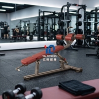 YG-ES032 Banc abdominal commercial multi-positions réglable pour entraînement de base en salle de sport, banc de redressements assis, chaise romaine, équipement d'entraînement abdominal