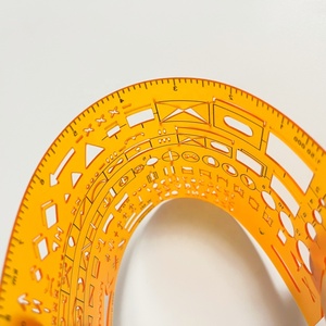 แผ่นพลาสติกใส Shenkir สำหรับทำเครื่องหมายบนแผนที่ หนา 1 มม. พร้อมไม้บรรทัดสำหรับกิจกรรมกีฬากลางแจ้ง - Product Image 1