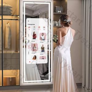 Dekorasi luar ruangan layar sentuh ajaib, kaca besar Android TV dinding cermin mandi penuh TV LED kamar mandi 2025 - Product Image 1