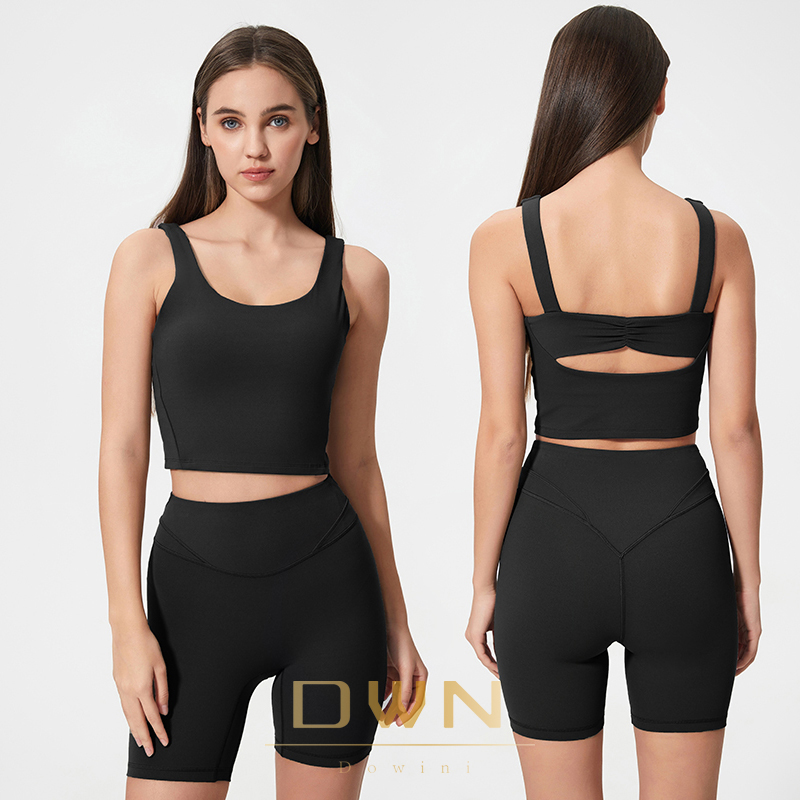 Women's High-Intensity Sports Vest Lightweight Solid Design Fitness Bra with Fixed Chest Pad Yoga tank Top Custom LOGO