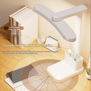 Lampe de bureau LED multifonctionnelle à luminosité réglable, commande tactile, gradation progressive, lampe d'étude et de lecture - Product Image 3