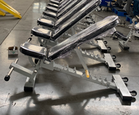 Banc pliable super résistant en acier inoxydable réglable pour l'entraînement de force et la remise en forme commerciale