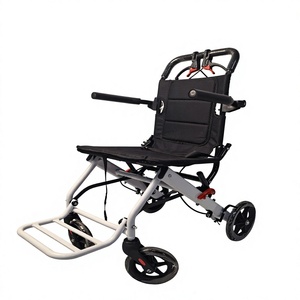 Vente flash - Fauteuil roulant manuel en aluminium ultra-léger pliable, fauteuil roulant de transfert de patient, silla de ruedas, fauteuil roulant de voyage, transport en avion - Product Image 6