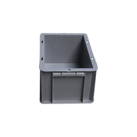 Boîte de manutention en plastique pour entrepôt, empilable, de haute qualité, conforme aux normes européennes, pour usage industriel, pliable et repliable, pour la logistique