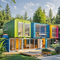 Contenedor de acero prefabricado personalizado casa contenedor de envío prefabricado casa contenedor portátil casa móvil