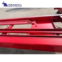 Semi-remorque plate extensible pour camion, semi-remorque plate pour conteneur de 24 40 60 pieds 40 pieds 80 tonnes