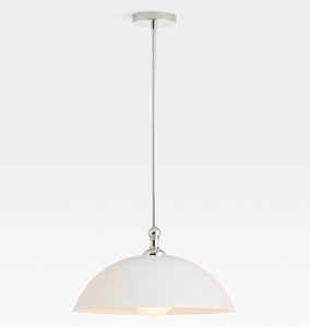 Lampada a sospensione Vintage in vetro a cupola con finitura in ottone a lunghezza regolabile per soffitto per cucina isola sala da pranzo - Product Image 6