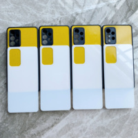 Coque de téléphone 2D par sublimation, coque de téléphone TPU+PC avec plaque en verre pour Samsung A52 A53 A51 A55 A56, coque de téléphone à transfert par presse à chaud