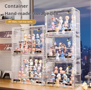 Boîte de présentation empilable en plastique transparent Henry pour figurines, organisateur de bureau, conteneur de présentation pour figurines d'<span class=keywords><strong>action</strong></span> - Product Image 3