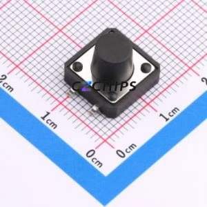 TS-1103S-C-K Tactile Switch SMD-4P,12x12mm Switch Single Pole Single Throw Round Button 2.6N Vertical Mount - Product Image 1