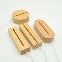 Soporte de luz LED Base DE LUZ DE haya Tamaño mini Control táctil remoto USB Moda Hermoso soporte de acrílico que cambia de color