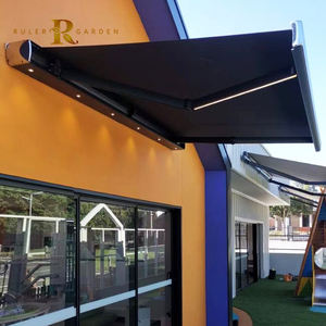 Jardin extérieur patio capteur de pluie contrôle balcon motorisé <span class=keywords><strong>led</strong></span> étanche pare-soleil manuel électrique auvent rétractable auvent - Product Image 2