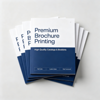 Brochures promotionnelles personnalisables haute résolution, format adapté à l'impression, livres brochés adaptés au marketing de marque