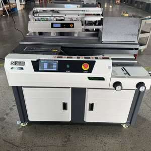 Machine à relier électrique automatique de haute qualité 340 mm A4 C20PRO avec collage latéral et écran tactile 7 pouces - Product Image 1