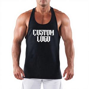 Camiseta sin Mangas Deportiva Informal Transpirable de Talla Grande para Hombre, Diseño OEM, de Algodón de Punto, para Gimnasio, Fitness, Venta al por Mayor - Product Image 1