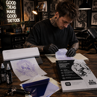 Papier de transfert thermique A4 4 plis pour tatouage, vente en gros d'usine, papier de copie pour pochoirs de tatouage avec logo personnalisé
