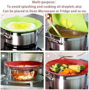 Tapas de Silicona Libres de BPA, Tapas Antiderrames de Silicona, Cubierta para Microondas, Protector contra Salpicaduras de Alimentos para Cocina - Product Image 4