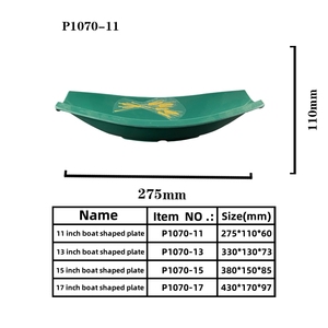 Plato <span class=keywords><strong>de</strong></span> Aperitivos y Cena con Forma <span class=keywords><strong>de</strong></span> Barco Chino Tradicional Personalizado, <span class=keywords><strong>Platos</strong></span> Irregulares <span class=keywords><strong>de</strong></span> Melamina y <span class=keywords><strong>Porcelana</strong></span> Hechos <span class=keywords><strong>de</strong></span> Plástico - Product Image 6