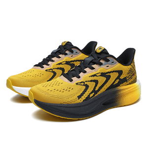 Zapatillas de Running Modernas con Entresuela de Espuma Gruesa Acolchada, Tejido Ventilado con Patrón Ondulado y Detalles en <span class=keywords><strong>Verde</strong></span> Menta para Entrenamiento en Carretera - Product Image 4