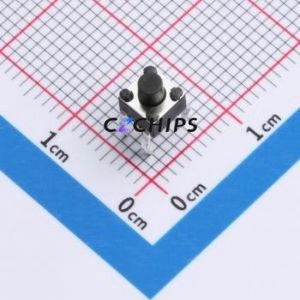 TS09-CBW1FH5.0 Tactile Switch Through hole-4P,4.5x4.5mm Switch Single Pole Single Throw Round Button 2.5N Through Hole - Product Image 1