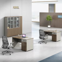 Bureau de poste de travail modulaire moderne personnalisé en mélamine durable Panneau en bois Rectangle Table d'ordinateur Bureau de bureau