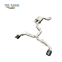 Système d'échappement de haute qualité pour Volkswagen Scirocco 2.0T 2010-2017 en acier inoxydable avec tuyau d'échappement Catback à soupape