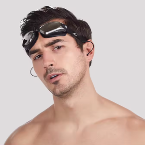 مجموعة مقاومة للماء مع سدادة الأذن والقبعات ، لا تسرب مضادة للضباب حماية من خلال نظارات السلامة ، قبعة السباحة للبالغين - Product Image 2