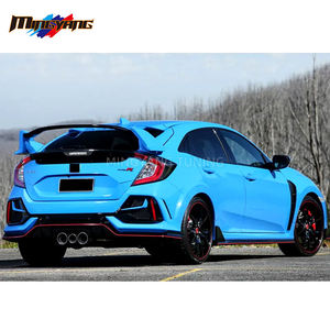 Kit de Carrocería Ancho de Plástico PP con Parachoques, Faldón Lateral, Guardabarros, Alerón y Capó para <span class=keywords><strong>Honda</strong></span> <span class=keywords><strong>Civic</strong></span> Hatchback 16-21 Fk7, Actualización a <span class=keywords><strong>Fk8</strong></span> <span class=keywords><strong>Type</strong></span> <span class=keywords><strong>R</strong></span> - Product Image 5