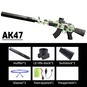 AK47 Vente en gros Pistolet <span class=keywords><strong>à</strong></span> gel hydrogel électrique 7.4V avec effet de lumière et flamme simulée, type Blaster <span class=keywords><strong>à</strong></span> éclaboussures pour sports de tir - Product Image 5