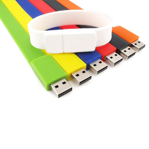 Silicone <b>USB</b> Flash <b>Drive</b> Bracelet Wristband Multi Color <b>USB</b> 2.0 Memory Stick 4GB 8GB 16GB 32GB Custom Logo Promotional Gift - Product Image 1