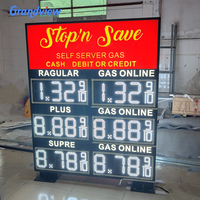 Panneau d'affichage des prix des carburants LED |   Panneau de prix du carburant personnalisé à commande manuelle à distance pour station-service