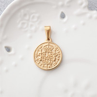 Pendentif à breloque barre plaqué or Pendentif personnalisé dollar américain en acier inoxydable