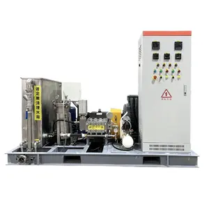 waterblasting pump unit PW-203-ED for the pipe cleaning rust removal heat exchange cleaning drilling pipe cleaning