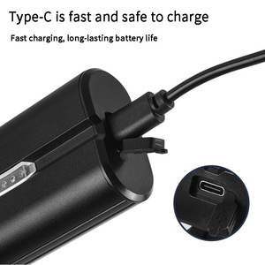 Lampe avant de vélo en alliage d'aluminium LED rechargeable par USB IPX4 étanche 4 modes noir - Product Image 4