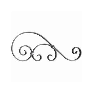 Composants en <span class=keywords><strong>fer</strong></span> <span class=keywords><strong>forgé</strong></span> Volutes d'éléments forgés Haut de la porte stratifiée plate - Product Image 1