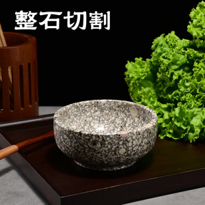 Stone Bowls Handmade Wabi Sabi Style For Kitchen Tableware 168 - Product Image 3