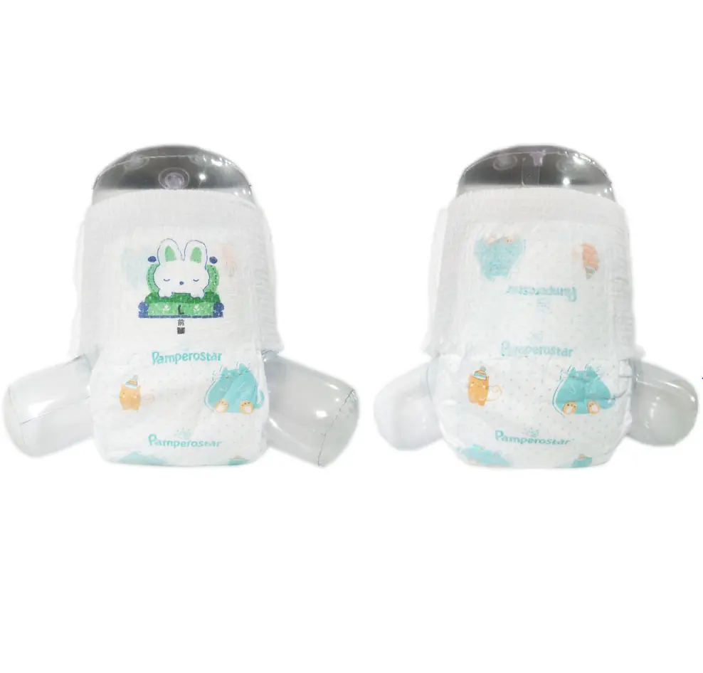 Calça de fralda para treinamento de bebê, calça respirável com toque macio descartável, preço competitivo, muda de fralda portátil