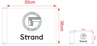Vente en gros Logo miniature double face personnalisé Drapeaux de golf en nylon Mini drapeaux de golf avec logo double face Vente en gros