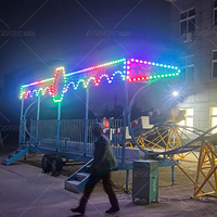 Équipement d'amusement extérieur pour parcs à thème : Montagnes russes Dragon 16 places, Train-chaîne, Mini-montagnes russes pour centres commerciaux