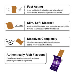 OEM / ODM خلاصة Ashwagandha نقية مكمل عشبي شريط فموي لإدارة التعب/تنظيم العاطفة غشاء رقيق عن طريق الفم - Product Image 3