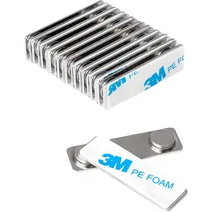 Magnetic name card holder name badge for uniforms with 3M adhesive tape