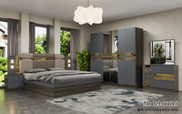Ensemble de chambre à coucher complet de style turc classique économique, ensemble de meubles de chambre à coucher modernes de taille king