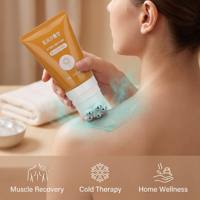 Tube souple en plastique brun vide de 50-300 ml pour compresses froides médicales, avec bouchon à cinq billes argenté, version tube, emballage cosmétique