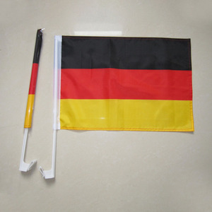 Bandera <span class=keywords><strong>de</strong></span> <span class=keywords><strong>coche</strong></span> Nacional promocional personalizada, palo <span class=keywords><strong>de</strong></span> plástico <span class=keywords><strong>de</strong></span> 30*45cm, Bandera <span class=keywords><strong>de</strong></span> ventana <span class=keywords><strong>de</strong></span> <span class=keywords><strong>coche</strong></span> <span class=keywords><strong>de</strong></span> Alemania para animar el Día Nacional - Product Image 2