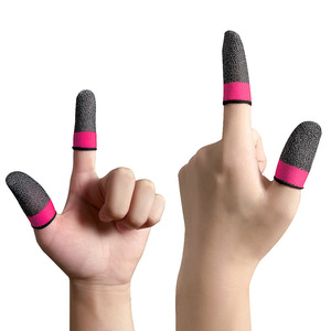 Sweatproof Anti-slip Sensitive Mobile Touch Gaming Finger Sleeve with Carbon Fiber Eco-Friendly & Air Cooling for Mobile Games - Product Image 5