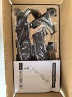 Support d'écran double bras en acier Ergofirst avec support d'écran jusqu'à 32 pouces et fixation sur bureau