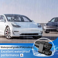 Enchufe de Carga NACS a CCS2 Tipo 2 para Hogar Europeo, Volvo XC40, Polestar 2, Audi E-Tron, CA Portátil Nivel 2, IP65